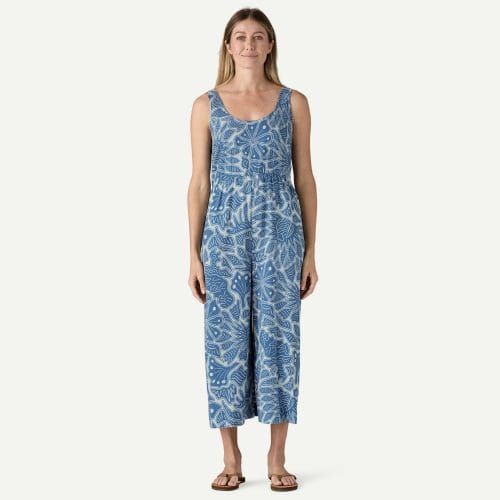 Patagonia Women's Garden Island Lightweight Jumpsuit in Thermal Blue