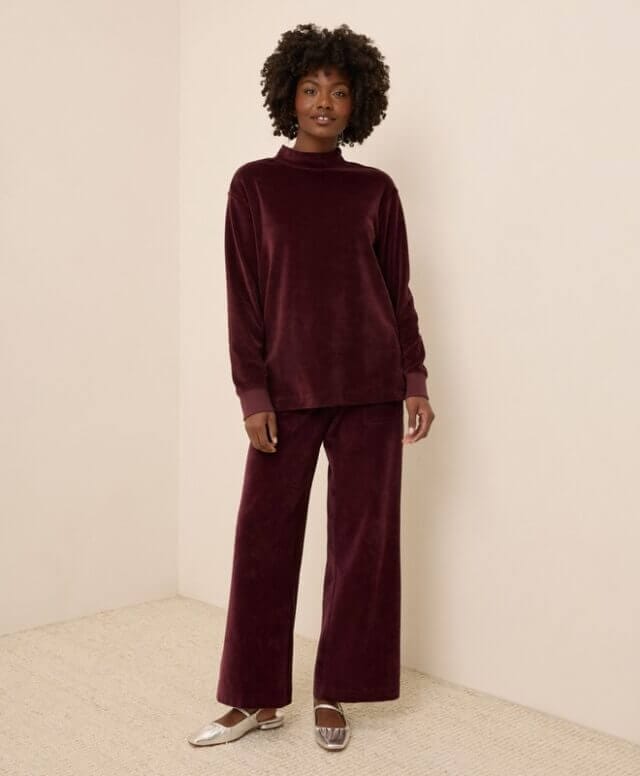 red luxe womens set by Pact