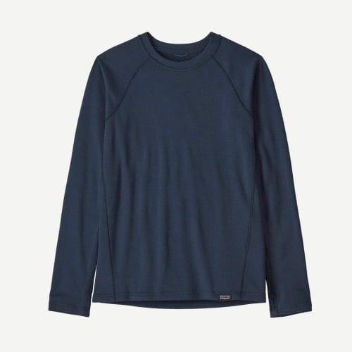 Patagonia Kids' Capilene® Midweight Baselayer Crewneck Shirt in New Navy