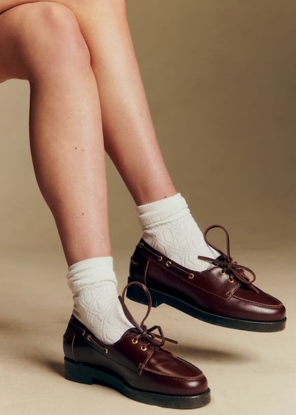 Cherry Red Loafers Sustainable High Quality for Her